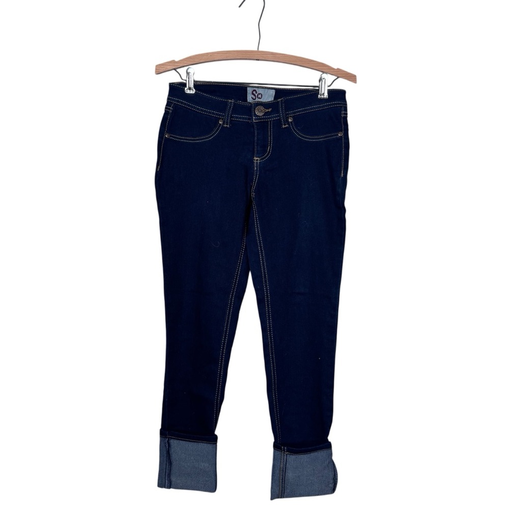 SO Women's Deep Indigo Ankle Jeggings